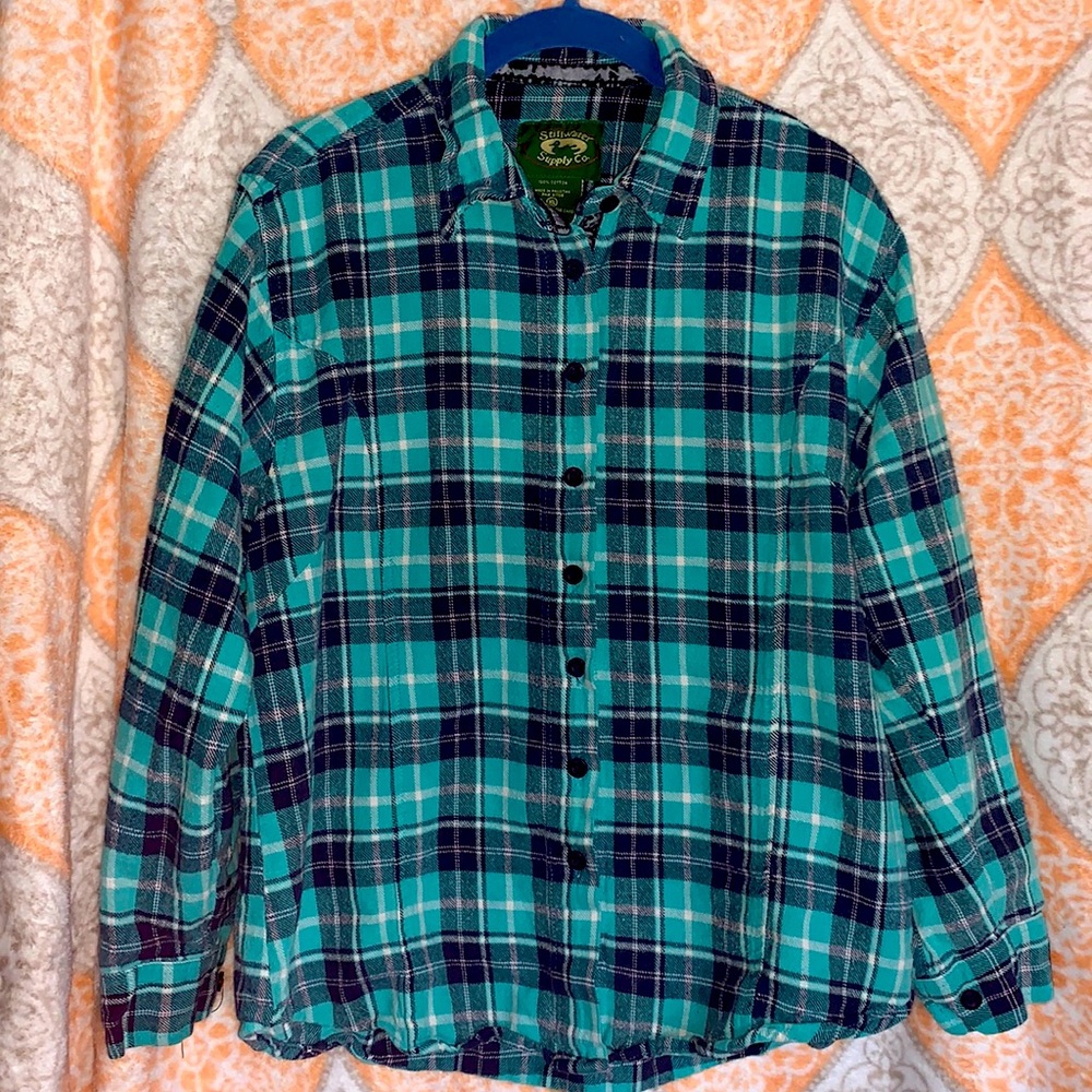 Stillwater Supply plaid flannel